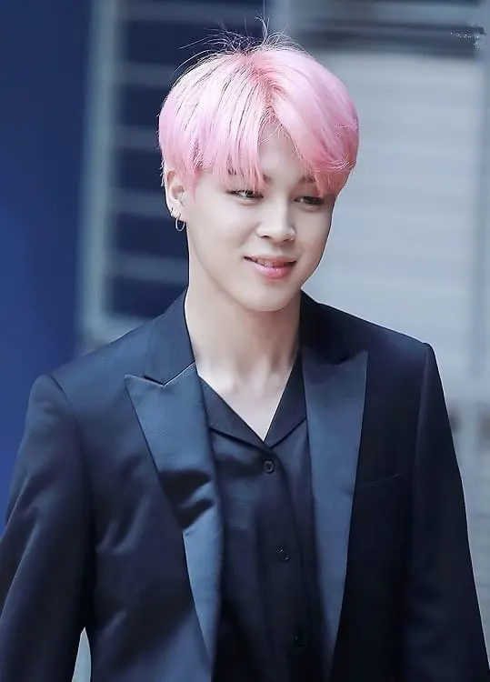 Jimin with Pastel Pink Hair