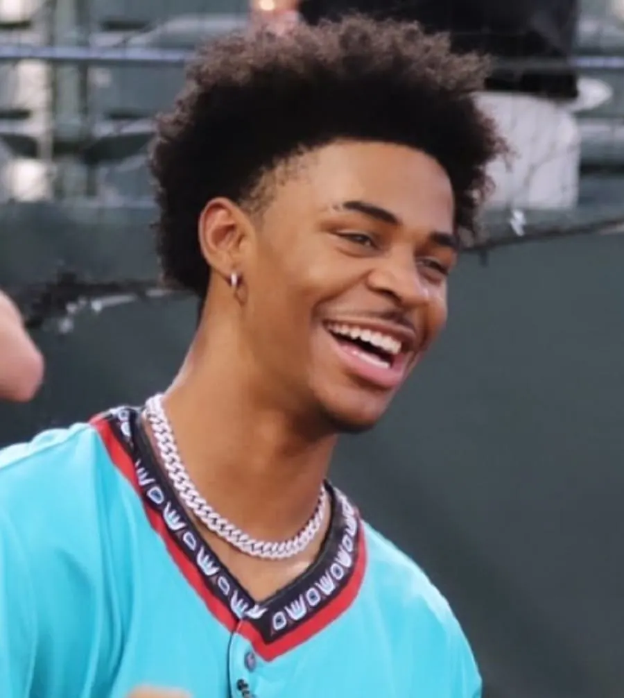 Ja Morant With Blowout Hairstyle