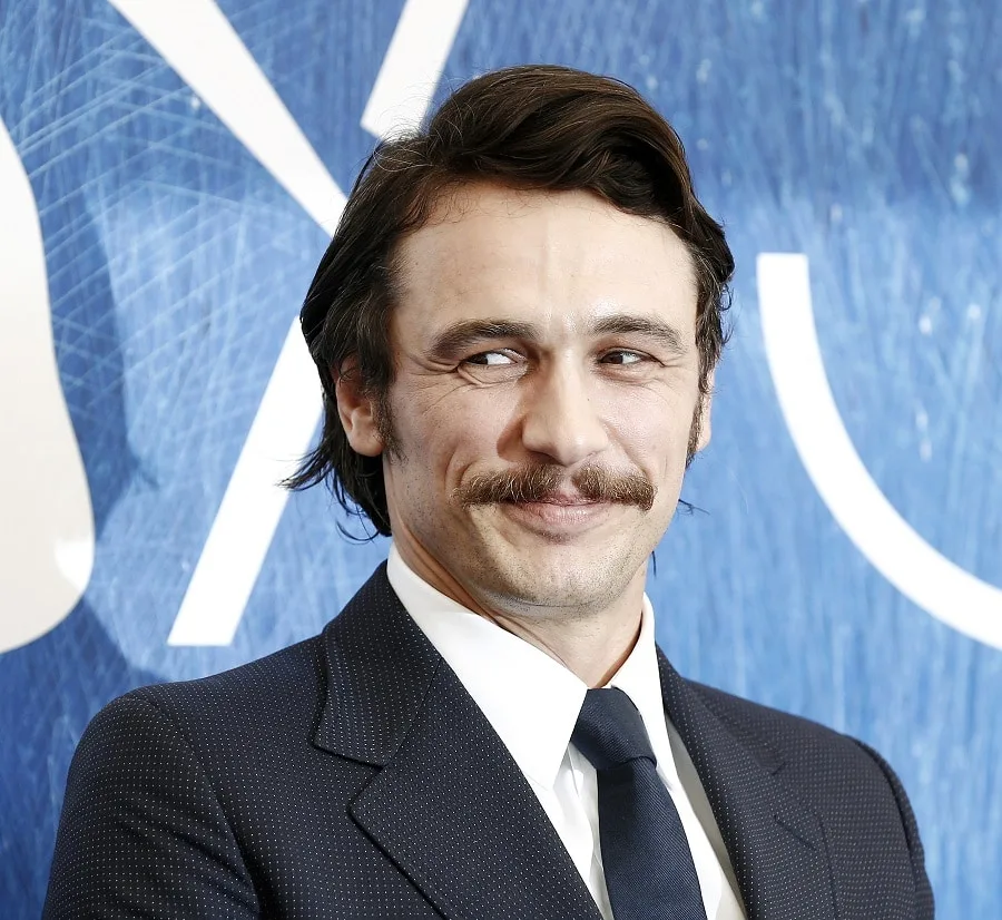 James Franco With Mustache
