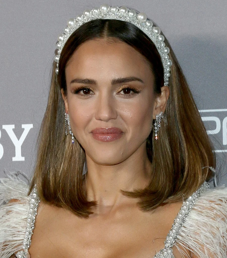 Jessica Alba Hairstyle with Headband