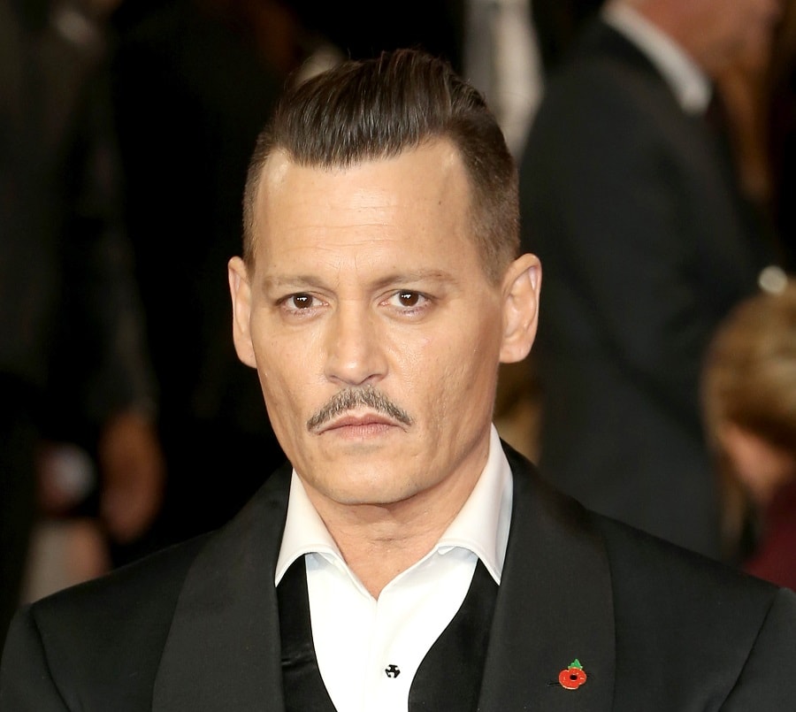Johnny Depp With Mustache