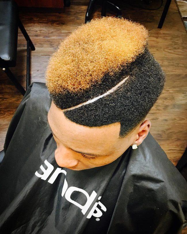 colorful tupac juice haircut