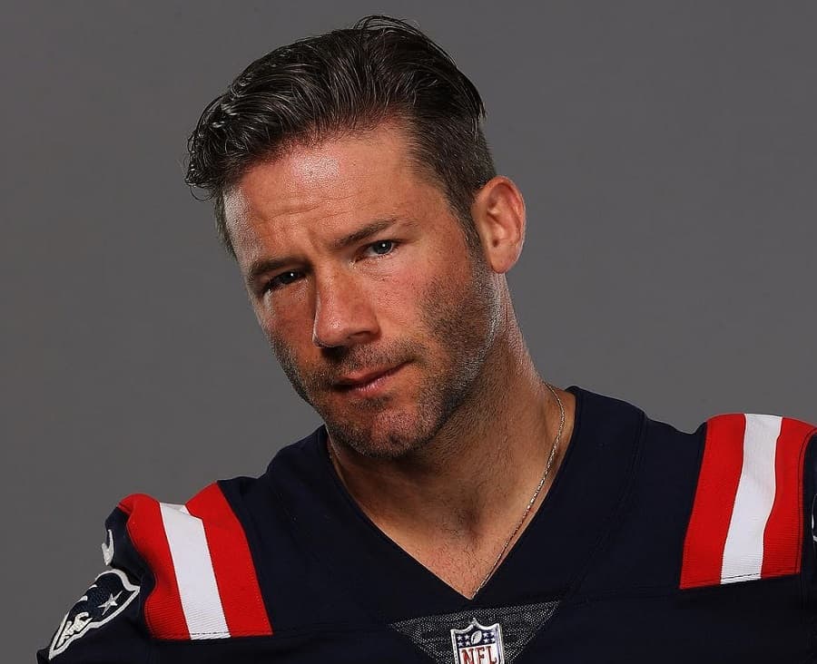 Combed Back Hair By Julian Edelman