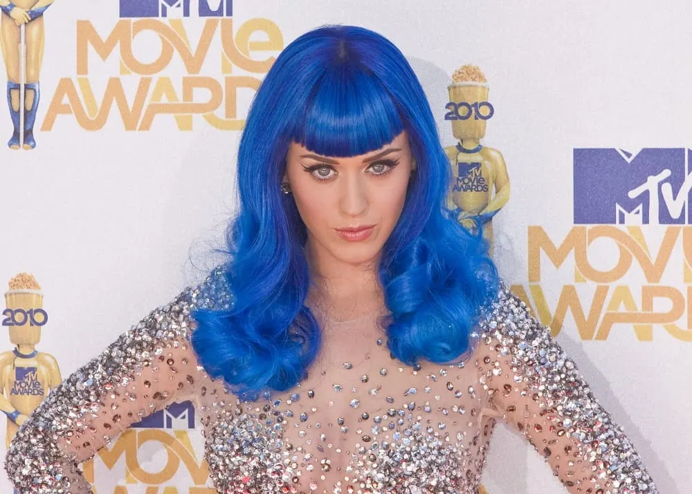 Katy Perry's Hairstyle with Bangs