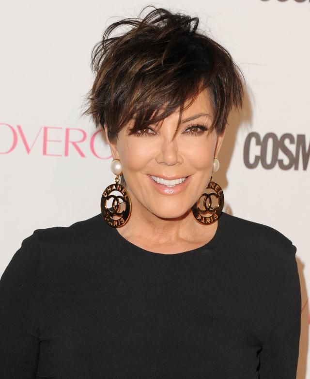 Kris Jenner’s Messy Cut With Highlights 