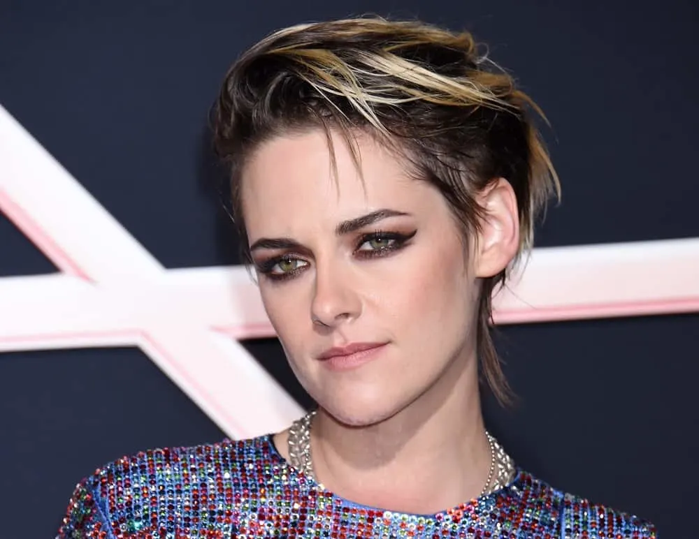 Kristen Stewart's Pixie with Blonde Highlights