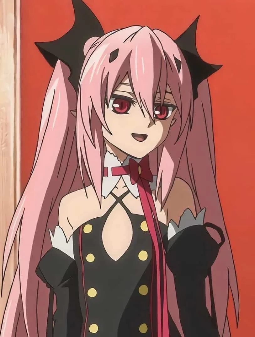 Krul Tepes with Pastel Pink Pigtails