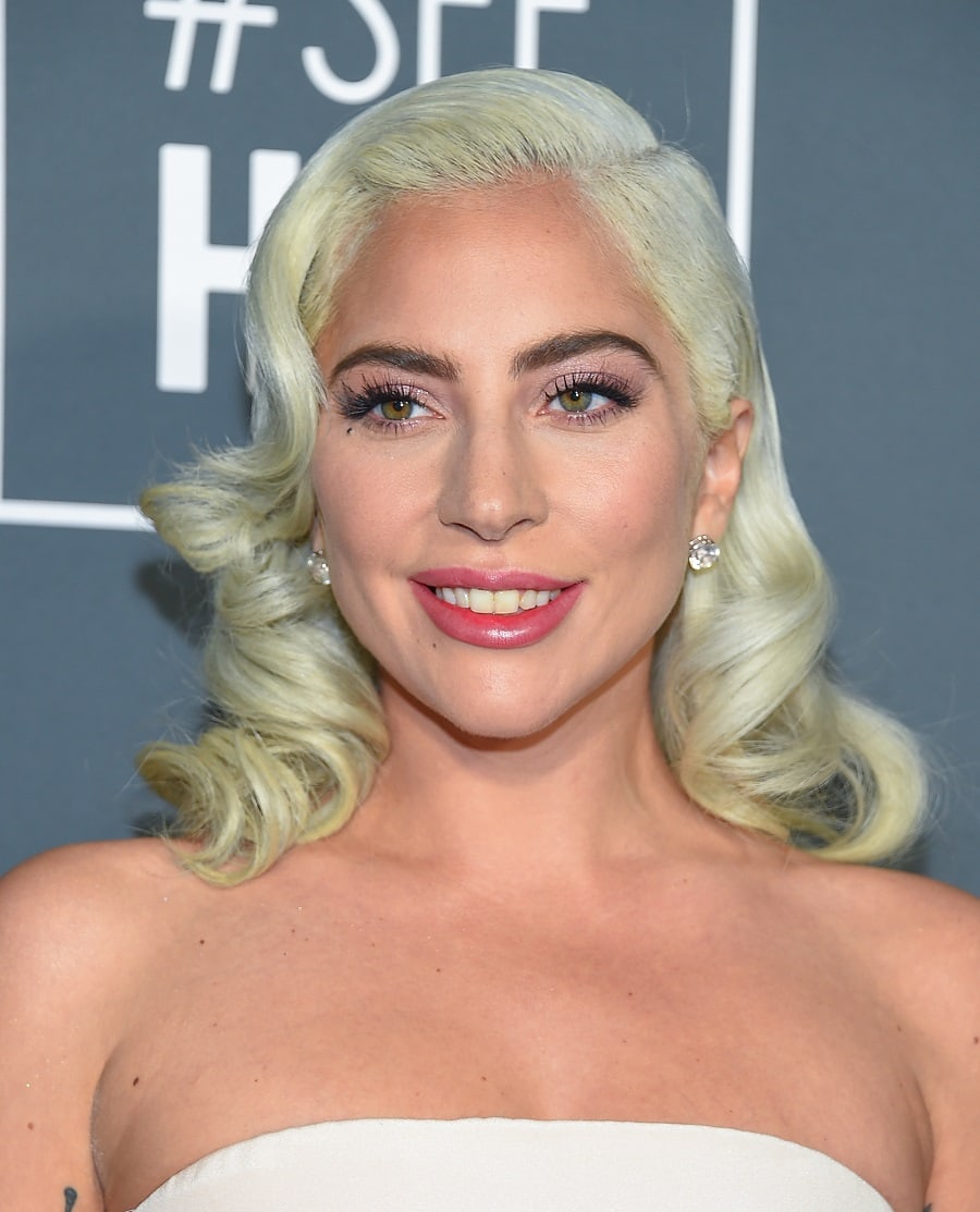 Lady Gaga With Green Hair