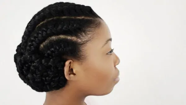 Large Cornrow Buns