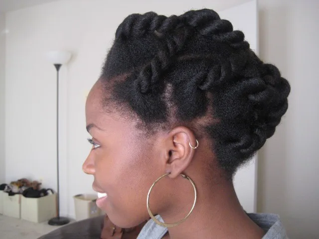 Large Two Strand Twist Updo