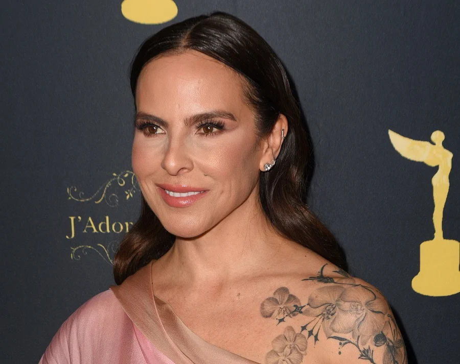 Latina Actress Kate del Castillo With Middle Part Hairstyle