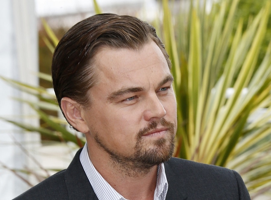 Leonardo DiCaprio with goatee beard