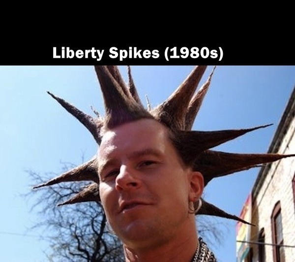 1980s liberty spikes hairstyle