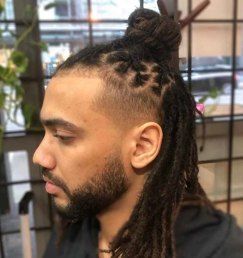 Line Up Taper Fade with Dreads