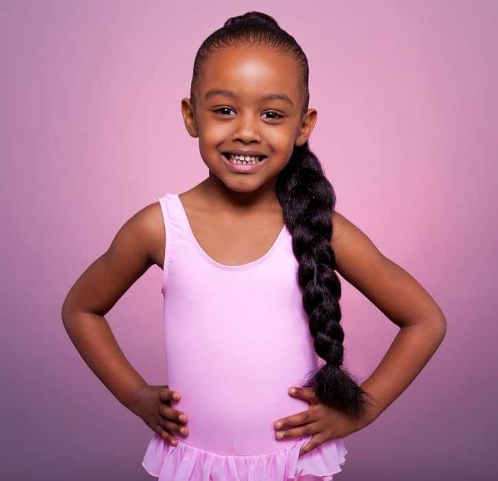 Braided Hairstyle for Little Black Girl