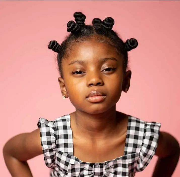 Bantu Knots for Little Black Girl 