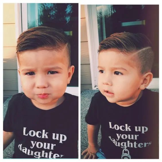 baby boy's first haircut