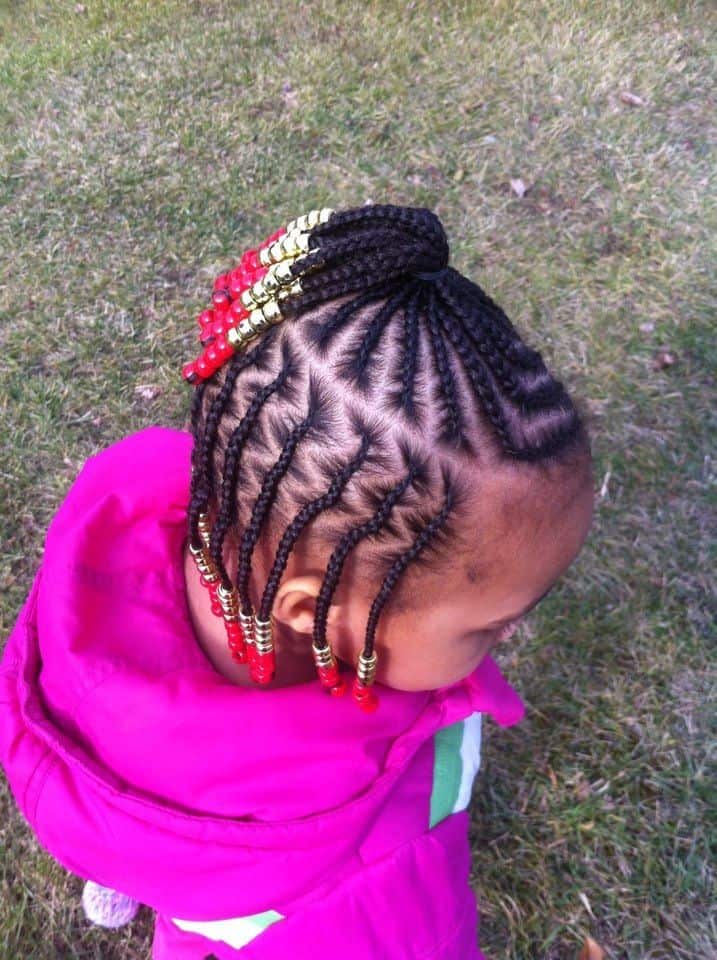 30 Attractive Little Girl Hairstyles with Beads 