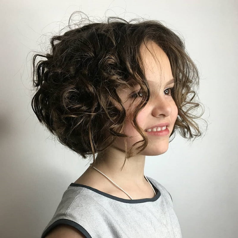 Little Girl with Short Tousled Hair