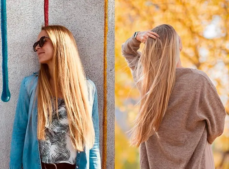 Long Thick Blonde Hair