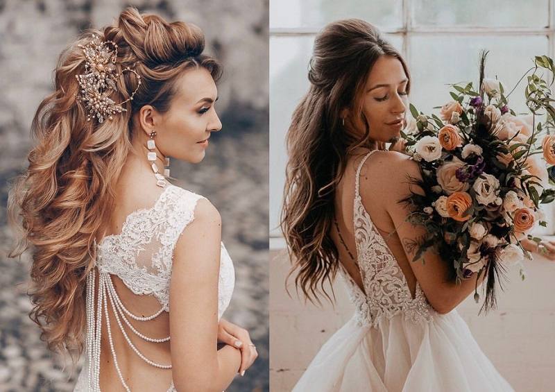 Long Thick Hairstyle for Wedding