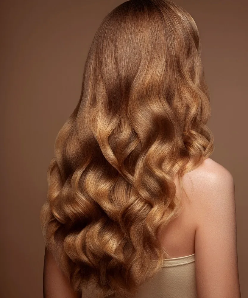 Long U-shaped Hair with Hollywood Waves