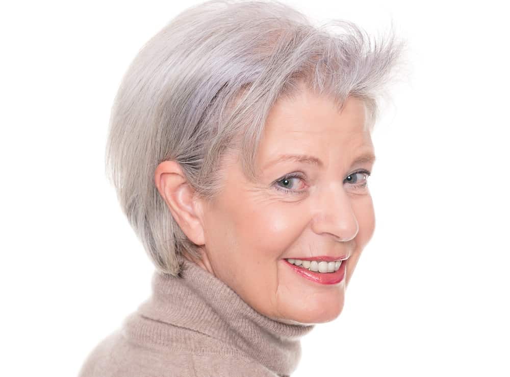 Low Maintenance Silver Hair for Women Over 50