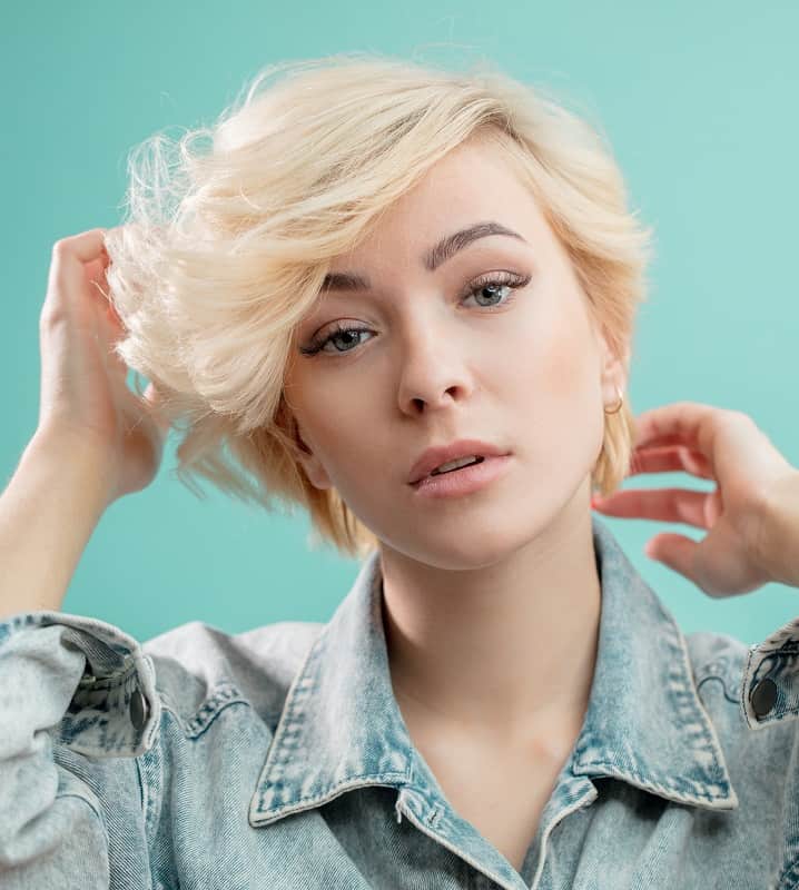 Low Maintenance Short Blonde Haircut for Women