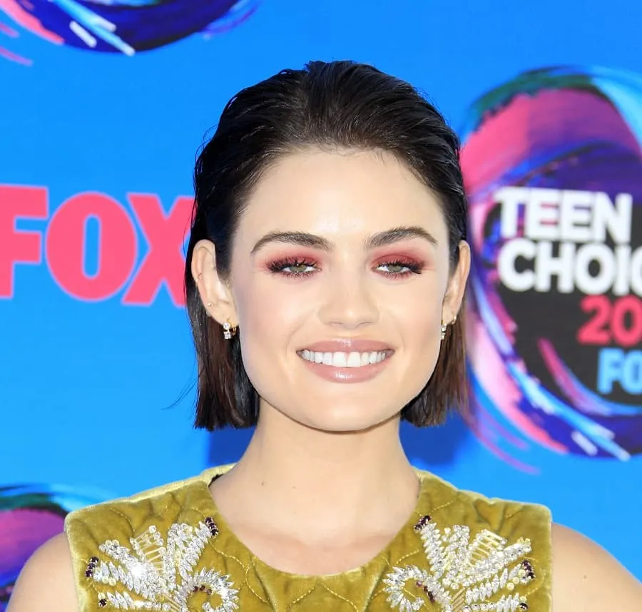 Sleek Hairstyle By Lucy Hale