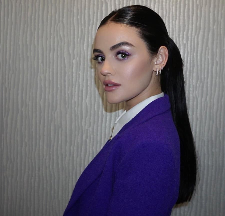 Lucy Hale With Long Ponytail