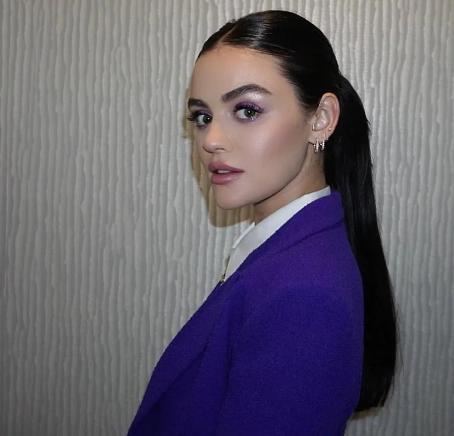 Lucy Hale With Long Ponytail