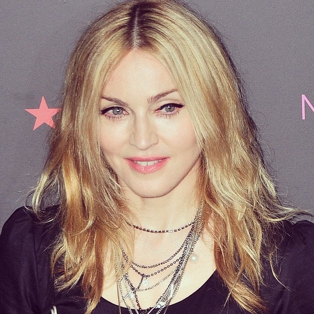 Madonna with Brazilian Blowout Hair