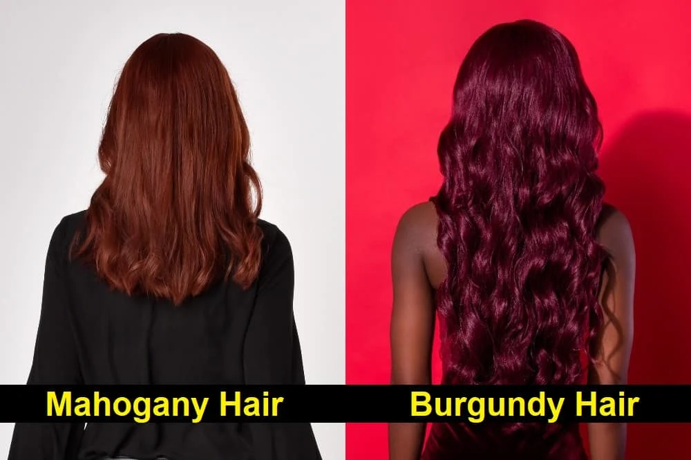Mahogany vs. Burgundy Hair Color
