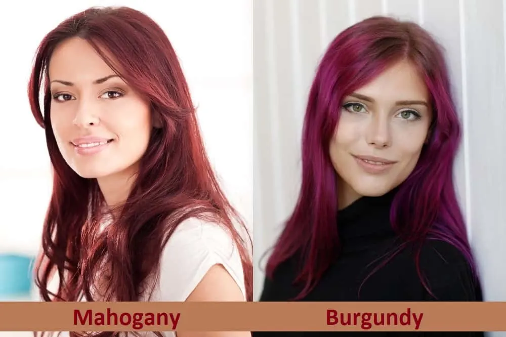 Mahogany vs. Burgundy undertone