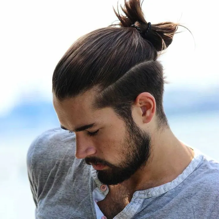 Bun hairstyle for men 