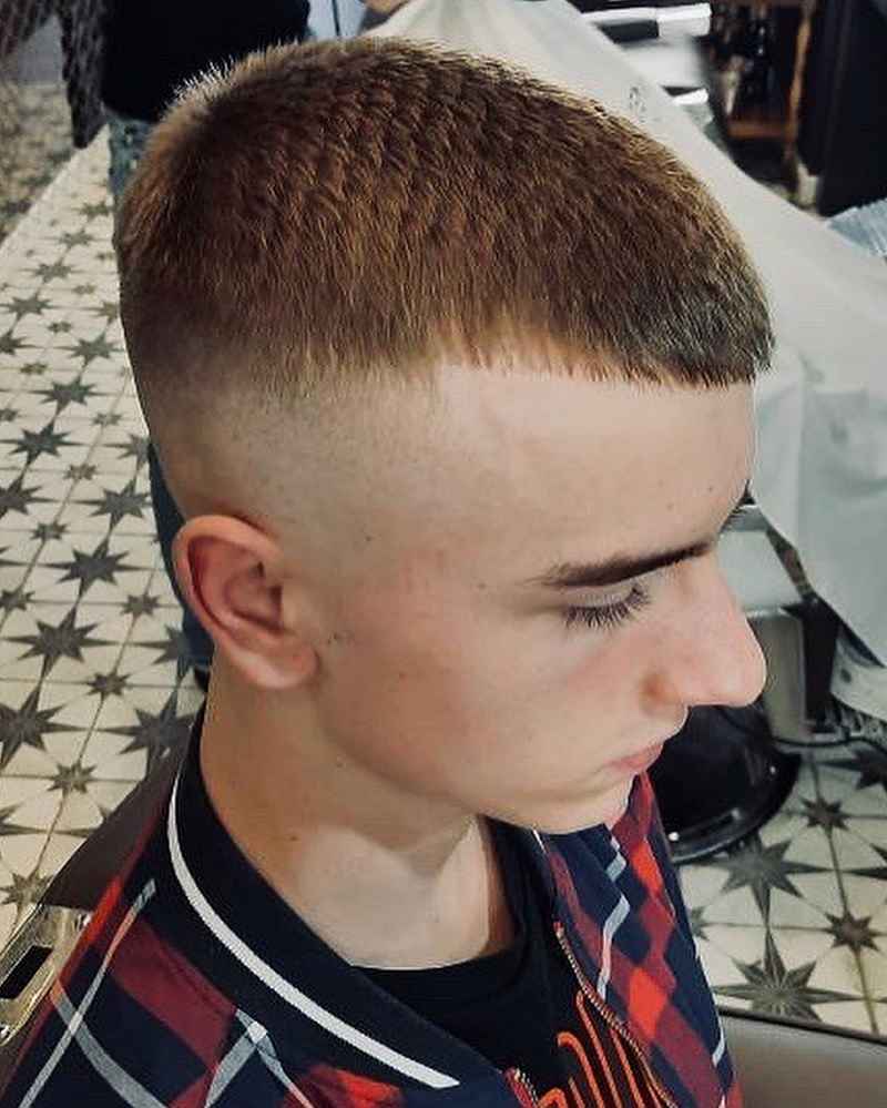 Man with 90s Ceasar Cut