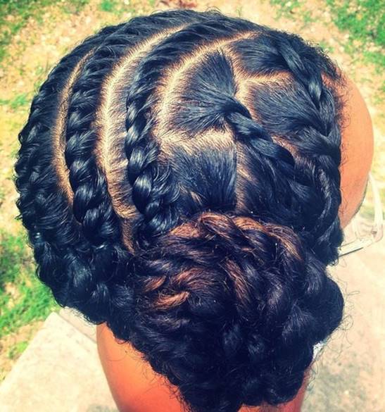 Sided Knot Marley Braids hair for girl