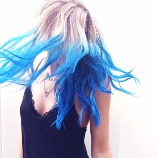 Mermaid Hair Color idea for teenage women