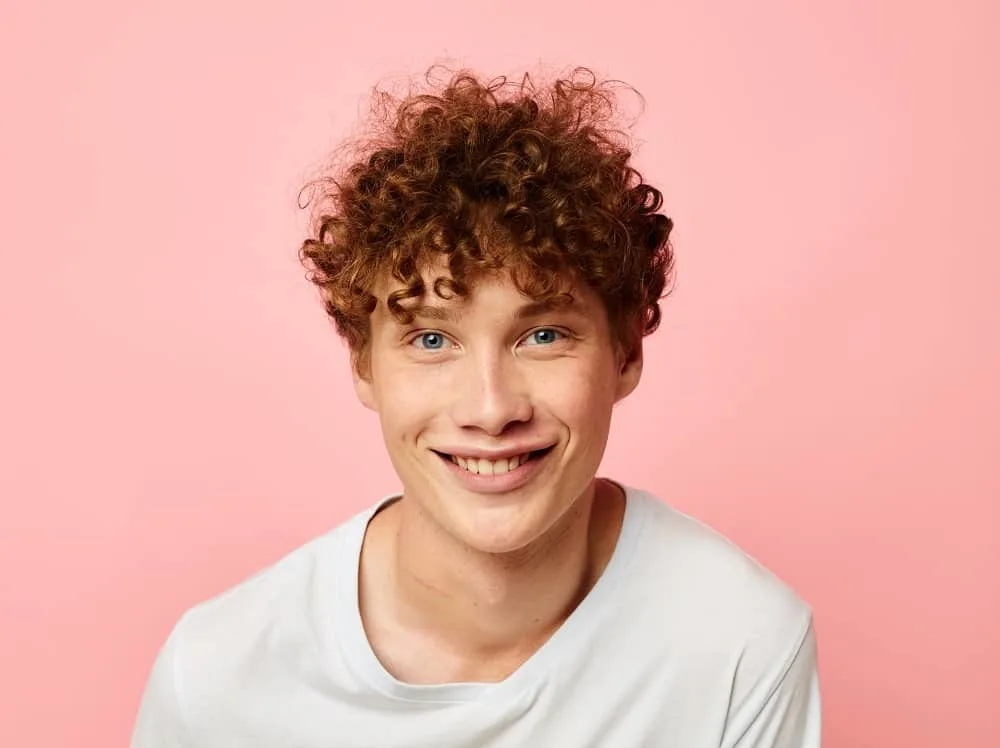 Mexican boy with red curls