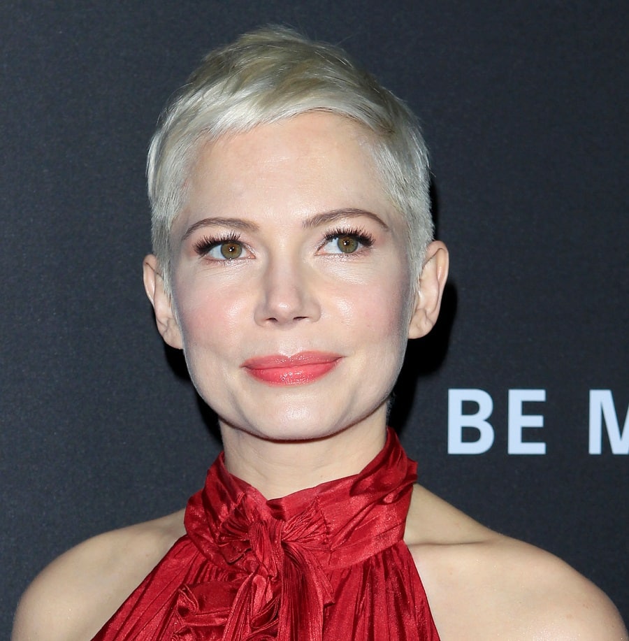 Michelle Williams With Short Pixie Cut