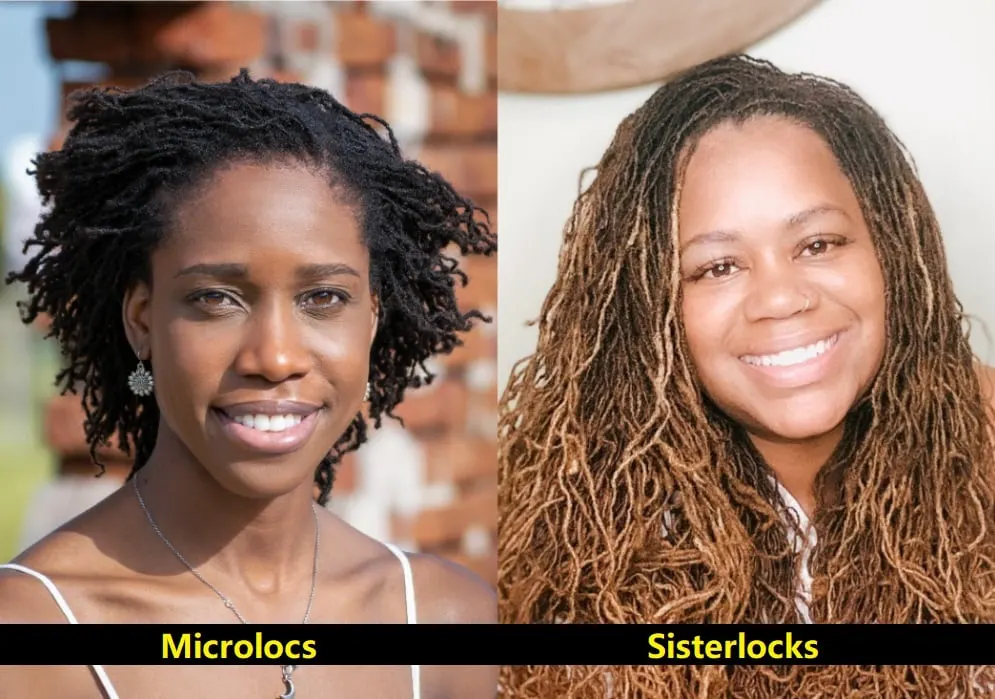 difference between Microlocs and Sisterlocks 