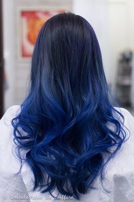 Dark Blue Hair Looks Super Vibrant Against Every Skin Tone | Dyed hair blue,  Blue hair aesthetic, Light blue hair