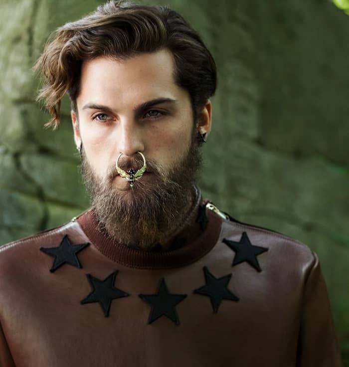 Model Fabian Nordstrom with Beard