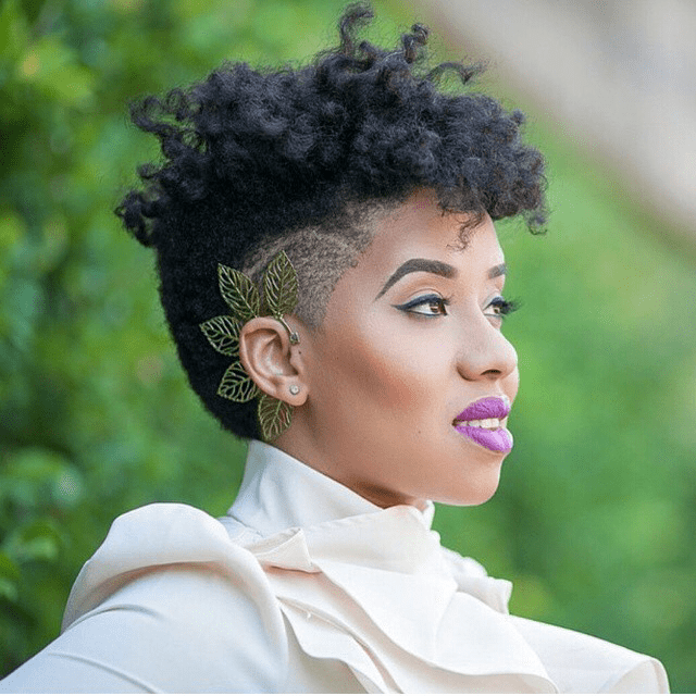  nape undercut hairstyle for black women 