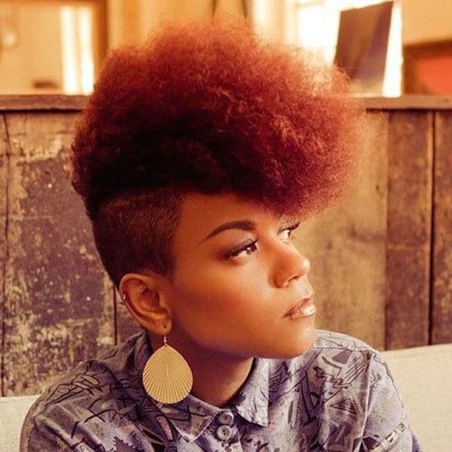 Short Natural Mohawk Red Hairstyle
