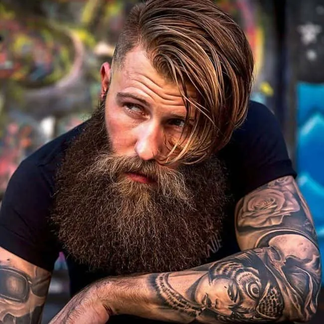 Natural long beard style