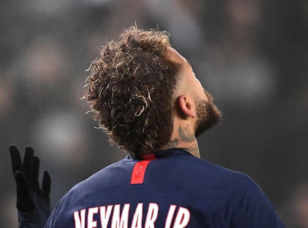 Neymar Jr with blonde highlights
