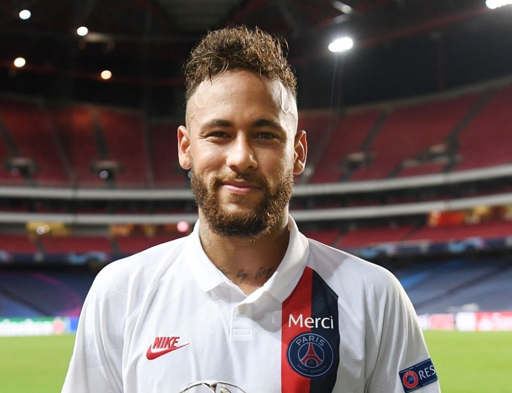 Neymar's Faux hawk with Shaved Sides
