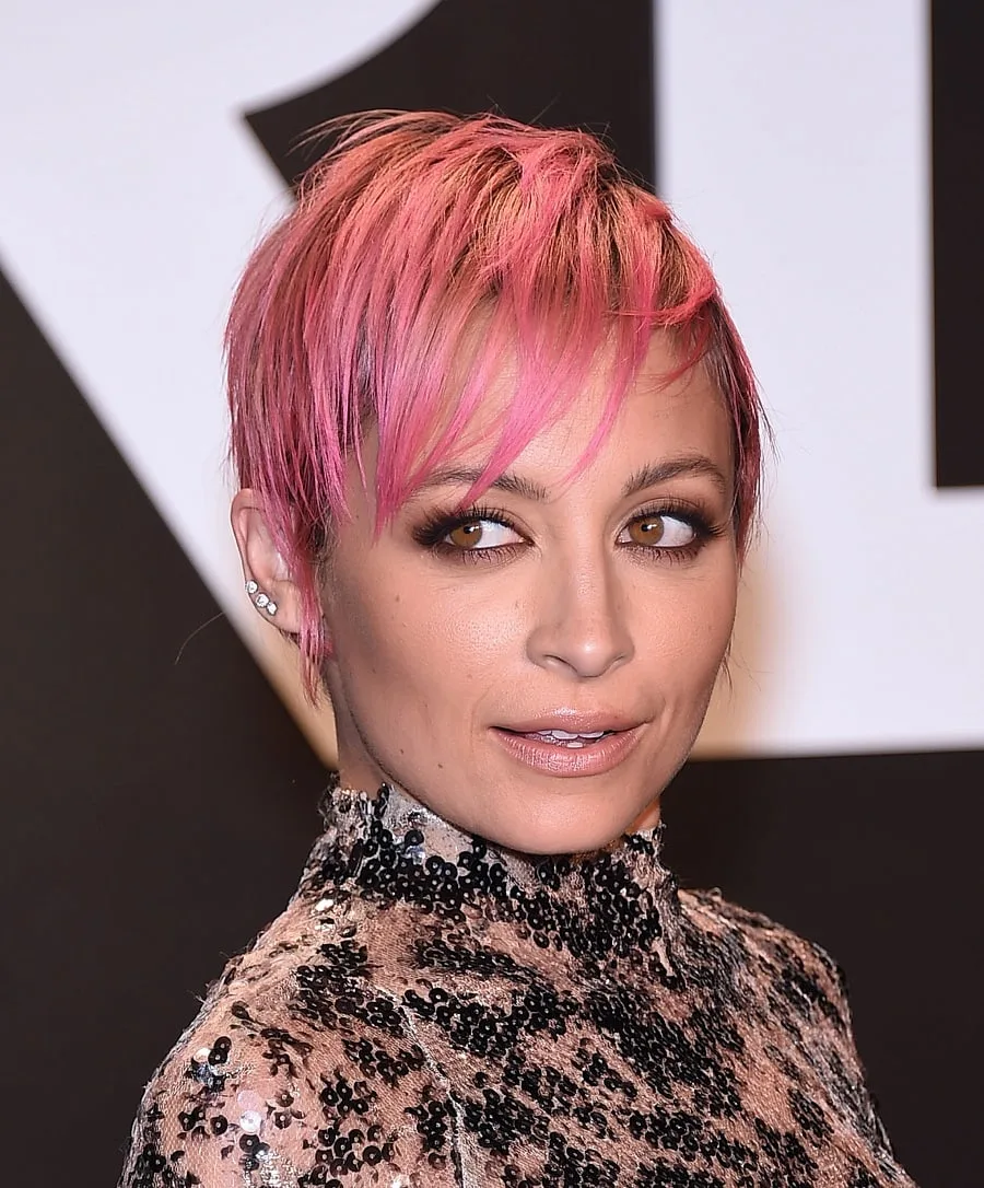 Nicole Richie With Pink Hair