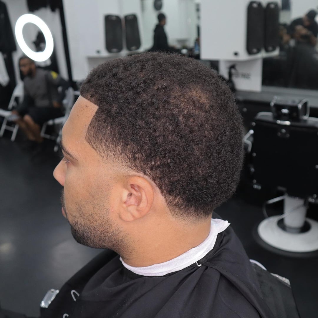 Number 3 buzz cut with line up